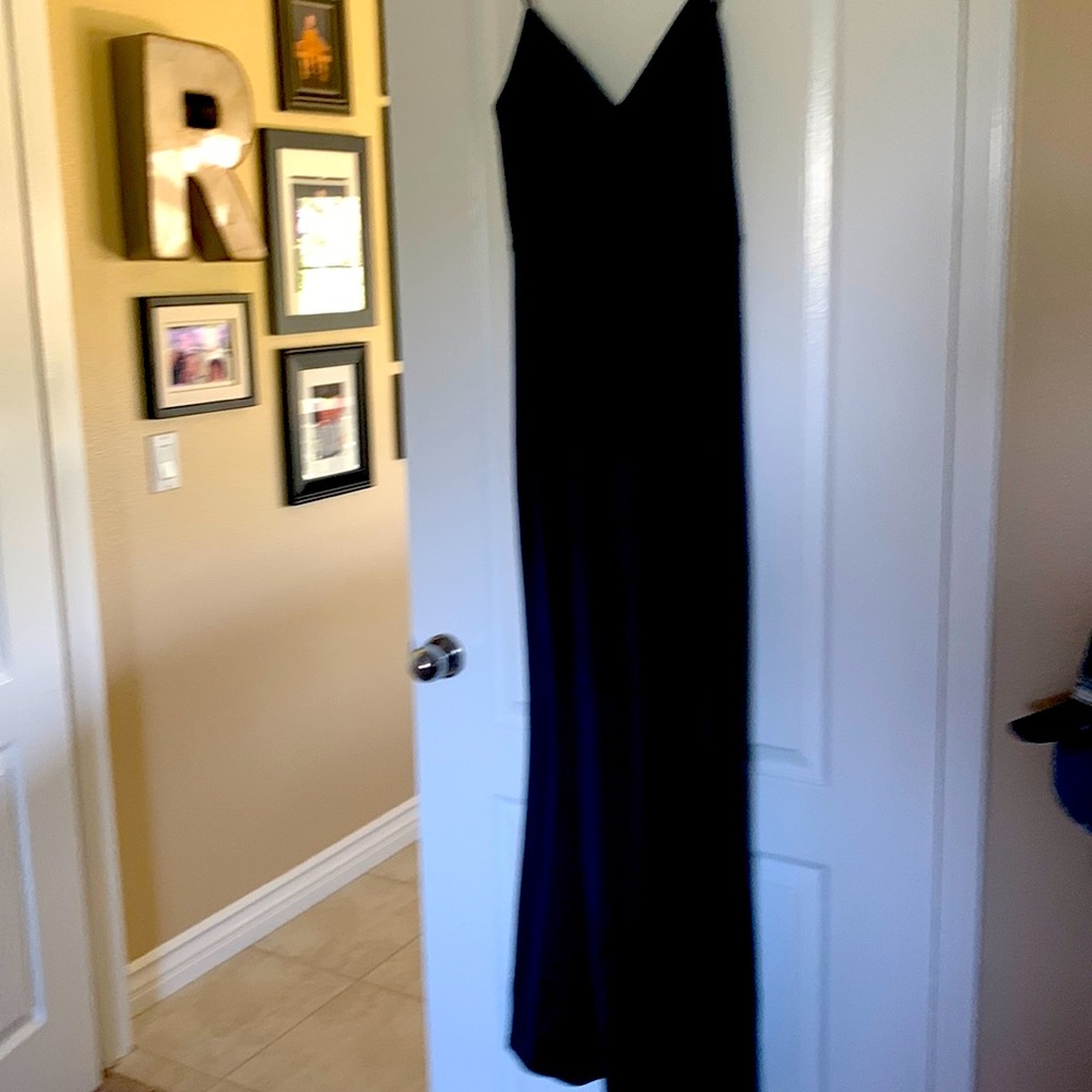 Long Navy Formal dress.